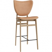 Norr11 - Elephant Thekenstuhl mit Frontpolsterung Natur | Camel 21004