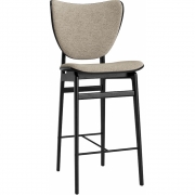 Norr11 - Elephant Thekenstuhl mit Frontpolsterung Schwarz | Barnum Col 3