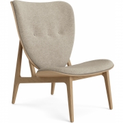Norr11 - Elephant Lounge Sessel mit Frontpolsterung Natur | Barnum Col 3