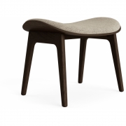 Norr11 - Elephant Hocker mit Frontpolsterung Dunkel geräuchert | Barnum Col 3