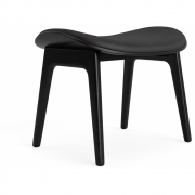 Norr11 - Elephant Hocker mit Frontpolsterung Schwarz | Anthrazit 21003