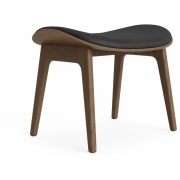 Norr11 - Elephant Hocker mit Frontpolsterung Hell geräuchert | Anthrazit 21003