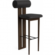 Norr11 - Hippo Barstuhl Dunkel geräuchert | Anthrazit 21003 (Dunes)