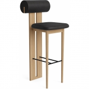 Norr11 - Hippo Barstuhl Natur | Anthrazit 21003 (Dunes)