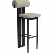 Norr11 - Hippo Barstuhl Schwarz | Barnum Col 3