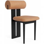 Norr11 - Hippo Stuhl Schwarz | Camel 21004 (Dunes)