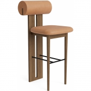 Norr11 - Hippo Thekenstuhl Hell geräuchert | Camel 21004 (Dunes)