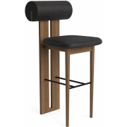 Norr11 - Hippo Thekenstuhl Hell geräuchert | Anthrazit 21003 (Dunes)