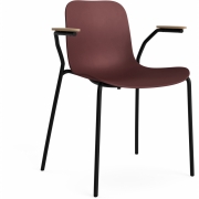 Norr11 - Langue Armlehnstuhl Natur | Burgunderrot