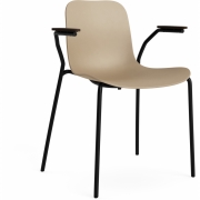 Norr11 - Langue Armlehnstuhl Dunkel geräuchert | Ecru