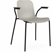 Norr11 - Langue Armlehnstuhl Hell geräuchert | Flint Grau