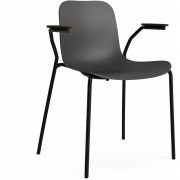 Norr11 - Langue Armlehnstuhl Dunkel geräuchert | Anthrazit Schwarz