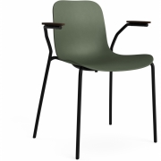 Norr11 - Langue Armlehnstuhl Dunkel geräuchert | Armee-Grün