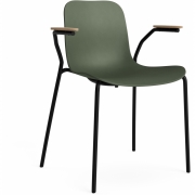 Norr11 - Langue Armlehnstuhl Natur | Armee-Grün