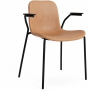 Norr11 - Langue Armlehnstuhl gepolstert Dunkel geräuchert | Camel 21004 (Dunes)