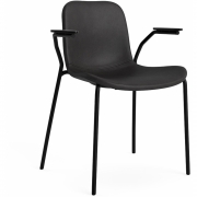 Norr11 - Langue Armlehnstuhl gepolstert Schwarz | Anthrazit 21003 (Dunes)