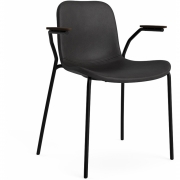 Norr11 - Langue Armlehnstuhl gepolstert Dunkel geräuchert | Anthrazit 21003 (Dunes)