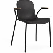 Norr11 - Langue Armlehnstuhl gepolstert Hell geräuchert | Anthrazit 21003 (Dunes)