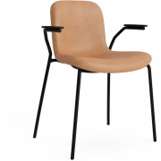 Norr11 - Langue Armlehnstuhl Soft gepolstert Dunkel geräuchert | Camel 21004 (Dunes)