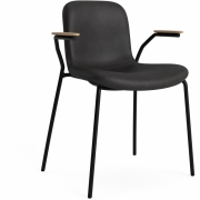 Norr11 - Langue Armlehnstuhl Soft gepolstert Natur | Anthrazit 21003 (Dunes)