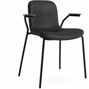 Norr11 - Langue Armlehnstuhl Soft gepolstert Hell geräuchert | Anthrazit 21003 (Dunes)