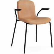 Norr11 - Langue Armlehnstuhl Soft gepolstert Schwarz | Camel 21004 (Dunes)