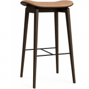 Norr11 - NY11 Barstuhl mit Sitzpolsterung Dunkel geräuchert | Camel 21004 (Dunes)