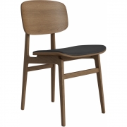 Norr11 - NY11 Stuhl mit Sitzpolsterung Hell geräuchert | Anthrazit 21003 (Dunes)