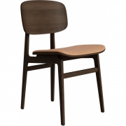 Norr11 - NY11 Stuhl mit Sitzpolsterung Dunkel geräuchert | Camel 21004 (Dunes)