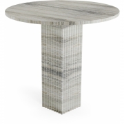 Norr11 - Soho Esstisch Travertin Silber