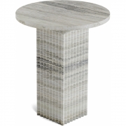 Norr11 - Soho Beistelltisch Travertin Silber