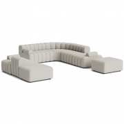 Norr11 - Studio Sofa 5 Outdoor Whisper (Sunbrella Savane)