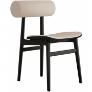 Norr11 - Totem Stuhl gepolstert Schwarz / Terra Lime 20365