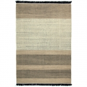 nanimarquina - Tres Stripes Schwarz Teppich 