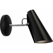 Northern - Birdy Wandleuchte Schwarz / Stahl | Kurz