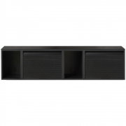 Northern - Hifive Wandregal 150 cm | Eiche schwarz