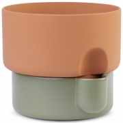 Northern - Oasis Blumentopf Zweifarbig Groß | Grün