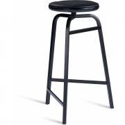 Northern - Treble Barhocker, Leder Schwarz/Schwarzes Leder