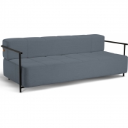 Northern - Daybe Schlafsofa mit Armlehnen Graublau (Brusvik)