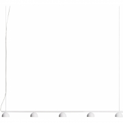 Northern - Blush Rail 5 Pendelleuchte Weiß matt