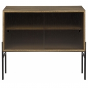 Northern - Hifive Glas Sideboard 75 Hoch / Eiche geräuchert