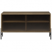 Northern - Hifive Glas Sideboard 100 Niedrig / Eiche geräuchert