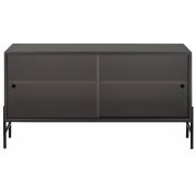 Northern - Hifive Glas Sideboard 100 Niedrig / Eiche schwarz
