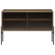 Northern - Hifive Glas Sideboard 100 Hoch / Eiche geräuchert