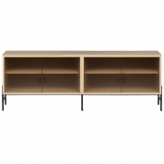 Northern - Hifive Glas Sideboard 150 Niedrig / Eiche geölt
