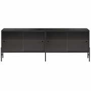 Northern - Hifive Glas Sideboard 150 Niedrig / Eiche schwarz