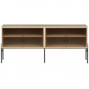 Northern - Hifive Glas Sideboard 150 Hoch / Eiche geölt