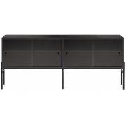 Northern - Hifive Glas Sideboard 150 Hoch / Eiche schwarz