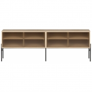 Northern - Hifive Glas Sideboard 200 Hoch / Eiche geölt
