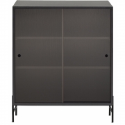 Northern - Hifive Glas Schrank 75 Niedrig / Eiche schwarz